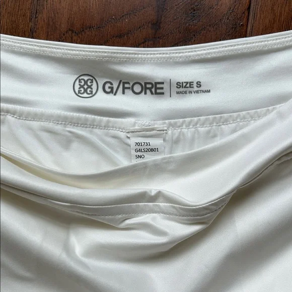 G/Fore Silky Tech A-Line Skort Snow White Size Small - Picture 7 of 10